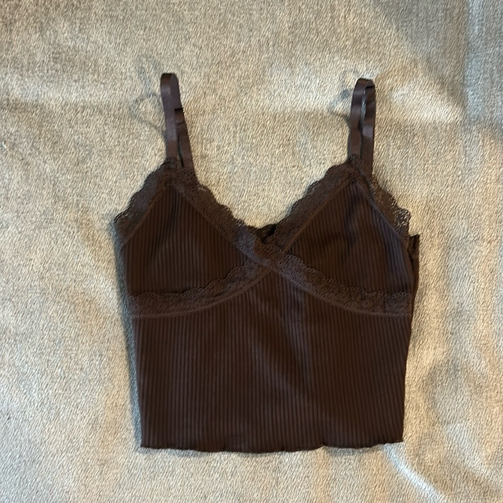 Brown H and M tank top size XS
